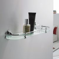 Стеклянная полка Haiba Хром арт-HB1507 — фото 2, Полки для ванной и душа