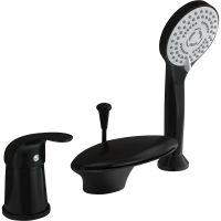 Смеситель на борт ванны Orange Iris Черный матовый арт-M41-333b — фото 1, Смесители на борт ванны