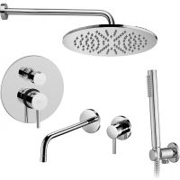 Комплект смесителей Paffoni Light Хром арт-KITLIG018CR006 — фото 1, Готовые комплекты для ванной комнаты