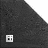 Душевой поддон из искусственного камня Vincea 90x90 Антрацит арт-VST-4SP9090A — фото 2, Душевые поддоны из искусственного камня