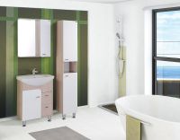 Шкаф пенал Onika Стиль 30.10 Белый Ясень шимо светлый арт-403048 — фото 2, Пеналы для ванной комнаты