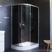 Товар: Душевой уголок AM.PM Like Solo Slide 120х80 профиль Хром глянцевый стекло тонированное арт-W83G-302U120CG - фото 2 Душевой уголок AM.PM Like Solo Slide 120х80 профиль Хром глянцевый стекло тонированное арт-W83G-302U120CG — фото 2, Асимметричные душевые уголки