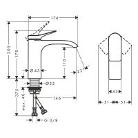 Смеситель для раковины Hansgrohe Vivenis Белый матовый арт-75022700 — фото 4, Смесители для раковины