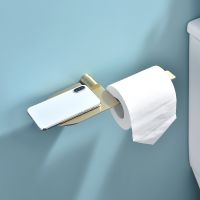 Держатель туалетной бумаги Raglo с полкой Золото матовое арт-R300.03.03 — фото 8, Держатели туалетной бумаги