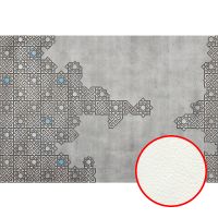 Фреска Ortograf Splendo 31735 Фактура флок FLK Флизелин (4*2,7) Серый, Орнамент/Штукатурка арт-31735 (флок FLK) — фото 1, Фрески