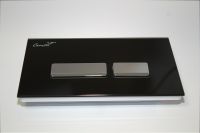 Клавиша смыва Ceruttispa Черная Хром арт-CR06BK — фото 2, Кнопки смыва