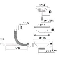 Слив-перелив Migliore Complementi Бронза арт-22090 — фото 2, Сливы-переливы