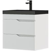 Тумба под раковину Corozo Теона 60 Z2 подвесная Белая арт-SD-00001672 — фото 5, Тумбы под раковину