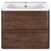 Тумба под раковину Vincea Vico подвесная R.Wood арт-VMC-2V600RW — фото 1, Тумбы под раковину