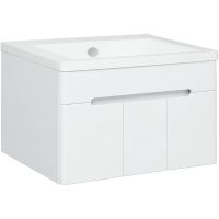 Тумба под раковину Runo Парма 75 подвесная Белая арт-00-00001039 — фото 1, Тумбы под раковину