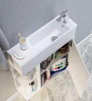 Тумба с раковиной 1MarKa Stretto 70П подвесная Белый глянец арт-У94633 — фото 7, Тумбы с раковиной