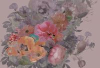 Фреска Ortograf Flower Dreams 31612 Фактура флок FLK Флизелин (4*2,7) Розовый/Сиреневый, Цветы арт-31612 (флок FLK) — фото 2, Фрески