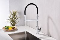 Смеситель для кухни Paulmark Tornado Хром Черный арт-To213402-CR — фото 6, Смесители для кухни