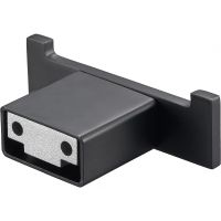 Крючок двойной Milacio Ultra / чёрный матовый / 9x3x5 см / нержавеющая сталь арт-MCU.950.MB — фото 2, Крючки для полотенец