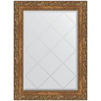 Зеркало Evoform Exclusive-G 87х65 с гравировкой в багетной раме - Виньетка бронзовая 85 мм арт-BY 4099 — фото 1, Зеркала в ванную комнату