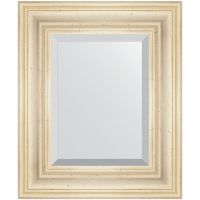 Зеркало Evoform Exclusive 59х49 с фацетом в багетной раме - Травленое серебро 99 мм арт-BY 3367 — фото 1, Зеркала в ванную комнату