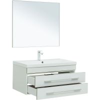 Комплект мебели для ванной Aquanet Верона 90 подвесной Белый матовый арт-287639 — фото 6, Комплекты мебели для ванной