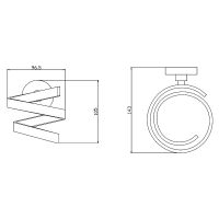 Держатель для фена Rav Slezak Colorado Хром арт-COA1200 — фото 2, Держатели для фена