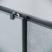 Душевой уголок Grossman Cosmo 100х90 профиль Черный матовый стекло шиншилла арт-120.K33.02.1090.21.02 — фото 6, Прямоугольные душевые уголки
