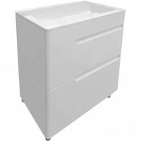 Тумба с раковиной Эстет Kare Luxe 70 Белая арт-ФР-00007071 — фото 1, Тумбы с раковиной