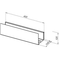Металлическая полка Aquanet Магнум 40 Сталь браш арт-334110 — фото 12, Полки для ванной и душа
