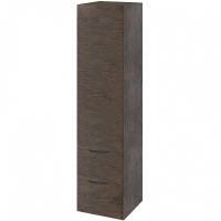 Шкаф пенал Bellezza Санриса 35 подвесной Орех арт-4620104270435 — фото 1, Пеналы для ванной комнаты