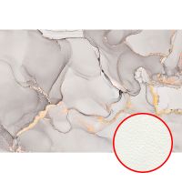 Фреска Ortograf Fluid art 34250 Фактура флок FLK Флизелин (4*2,7) Серый/Золото, Абстракция арт-34250 (флок FLK) — фото 1, Фрески