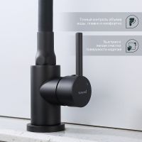 Смеситель для кухни Splenka Черный матовый арт-S201.4406.06 — фото 5, Смесители для кухни