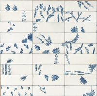 Керамогранит Marazzi Italy Rice Bianco dec Leaf Lux 5х15 см арт-M96T — фото 1, Керамогранит