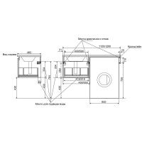 Тумба с раковиной Эстет Dallas Luxe 115 R подвесная Белая арт-ФР-00002306 — фото 8, Тумбы с раковиной