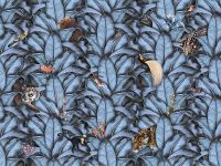 Фреска Ortograf Miracle 33872 фактура флок FLK Флизелин (3,6*2,75) Синий, Листья/Животные арт-33872 (флок FLK) — фото 2, Фрески