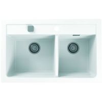 Кухонная мойка Alveus Granital Atrox 50 Arctic G11 790x500 Белая арт-1131997 — фото 1, Кухонные мойки