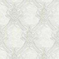 Обои Decori-Decori Bukhara Винил на флизелине (1,06*10,05) Белый/Серый, Дамаск арт-82712 — фото 1, Обои для стен