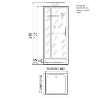 Душевая кабина River Tana 70x70 Б/К с поддоном арт-10000003645 — фото 9, Душевые кабины