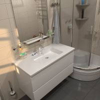 Стеклянная полка Altasan Лотос Хром арт-ЛТ70Х — фото 4, Полки для ванной и душа