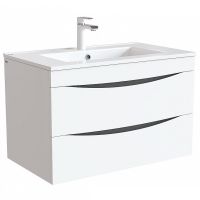 Тумба под раковину Iddis Cloud 80 подвесная Белая арт-CLO80W0i95 — фото 1, Тумбы под раковину