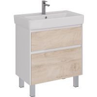 Товар: Тумба под раковину Lemark Combi 80 подвесная Дуб кантри Белый глянец арт-LM03C80T-dub - фото 5 Тумба под раковину Lemark Combi 80 подвесная Дуб кантри Белый глянец арт-LM03C80T-dub — фото 5, Тумбы под раковину