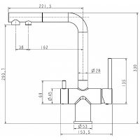 Смеситель для кухни Paulmark Serpentine Графит арт-Se213222-DG — фото 15, Смесители для кухни