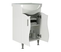 Тумба под раковину Mixline Ангара 52 Белая арт-528385 — фото 3, Тумбы под раковину