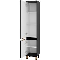 Шкаф пенал Brevita Enfida 35 L Черный матовый арт-ENF-05035-020L — фото 3, Пеналы для ванной комнаты