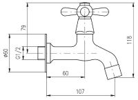 Товар: Кран для одного типа воды Rav Slezak Morava retro Бронза арт-MK593SM - фото 2 Кран для одного типа воды Rav Slezak Morava retro Бронза арт-MK593SM — фото 2, Краны