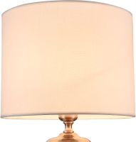 Настольная лампа Maytoni Table Floor Lowell Кремовая Прозрачная Никель арт-Z533TL-01N — фото 3, Настольные лампы