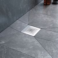 Душевой трап AM.PM PrimeFlow 10 с решеткой Хром матовый Cut Gradient арт-W02BD-P11-010-01SB — фото 6, Трапы для душа