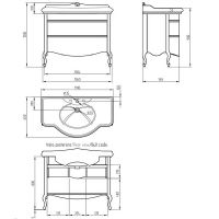Товар: Тумба под раковину Migliore Impero 110 Орех арт-25964 - фото 3 Тумба под раковину Migliore Impero 110 Орех арт-25964 — фото 3, Тумбы под раковину