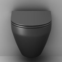 Унитаз AM.PM Spirit V2.0 подвесной Черный матовый с сиденьем микролифт арт-C701700MBSC — фото 7, Подвесные унитазы