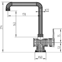 Смеситель для кухни ZorG Antic Бронза арт-A 418 K-BR LOFT — фото 2, Смесители для кухни