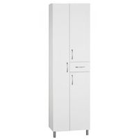 Шкаф пенал Style Line Эко Стандарт 54 с бельевой корзиной Белый арт-ЛС-00000449 — фото 1, Пеналы для ванной комнаты