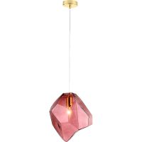 Подвесной светильник Crystal Lux Nuestro SP1 Gold Pink Розовый Золото арт-NUESTRO SP1 GOLD/PINK — фото 1, Подвесные светильники