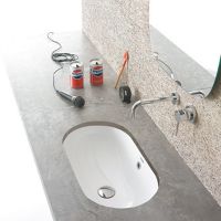 Товар: Раковина Globo Forty3 60 Белая арт-SC043.BI*0 - фото 2 Раковина Globo Forty3 60 Белая арт-SC043.BI*0 — фото 2, Раковины встраиваемые снизу