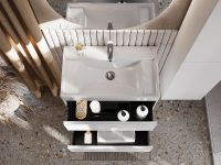 Тумба под раковину Roca Ona 80 подвесная Белая матовая арт-A857630509 — фото 6, Тумбы под раковину